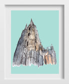 Cologne Cathedral Illustration Painting -  Meri Deewar 3 : 4 Vertical Premium Wall Art Canvas by MeriDeewar