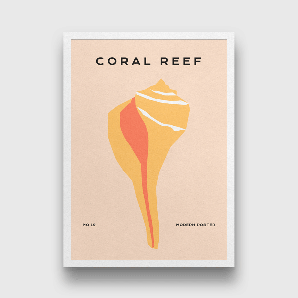Coral Reef Painting 3 : 4.2 Vertical Premium Wall Art Canvas by MeriDeewar