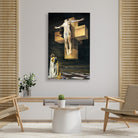 corpus hypercubus Painting - Meri Deewar 4 :5 Vertical Premium Wall Art Canvas by MeriDeewar