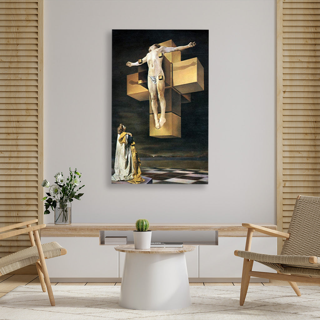 corpus hypercubus Painting - Meri Deewar 4 :5 Vertical Premium Wall Art Canvas by MeriDeewar