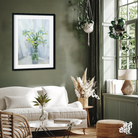 Daffodils Gouache Painting 2 : 3 Vertical Premium Wall Art Canvas by MeriDeewar