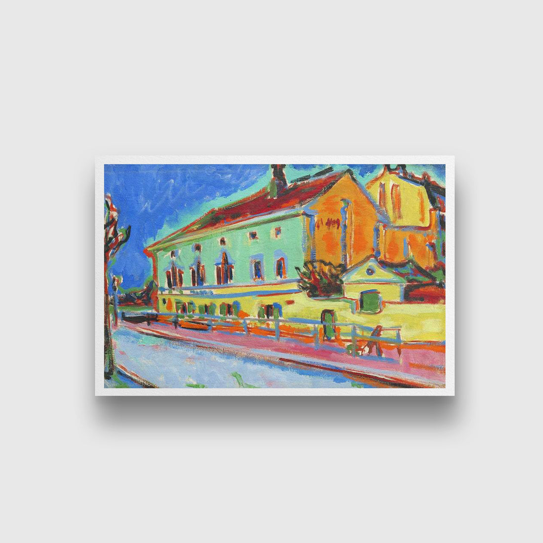 Dance Hall Bellevue obverse Painting - MeriDeewar 3 : 2 Horizontal Premium Wall Art Canvas by MeriDeewar