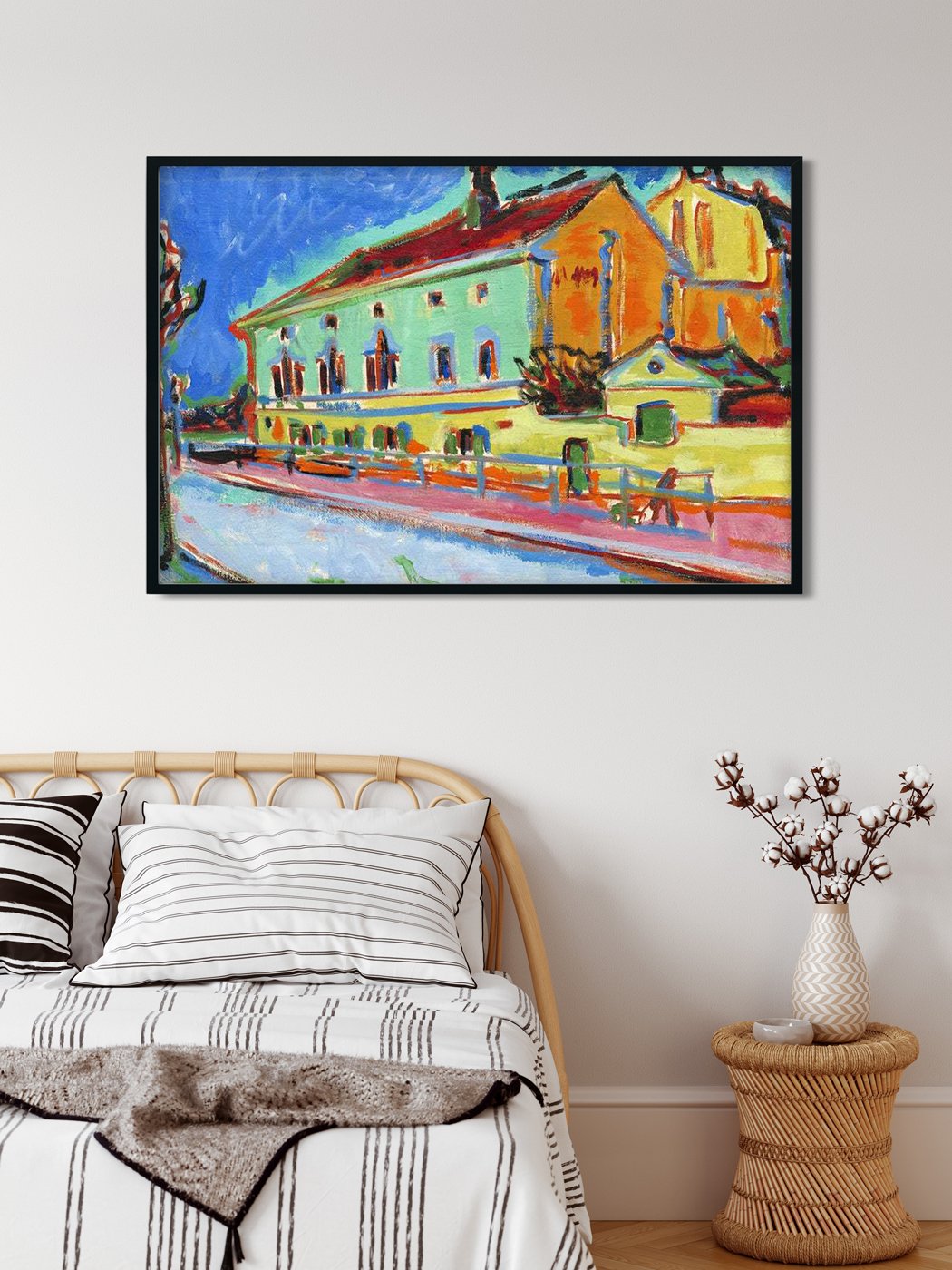 Dance Hall Bellevue obverse Painting - MeriDeewar 3 : 2 Horizontal Premium Wall Art Canvas by MeriDeewar