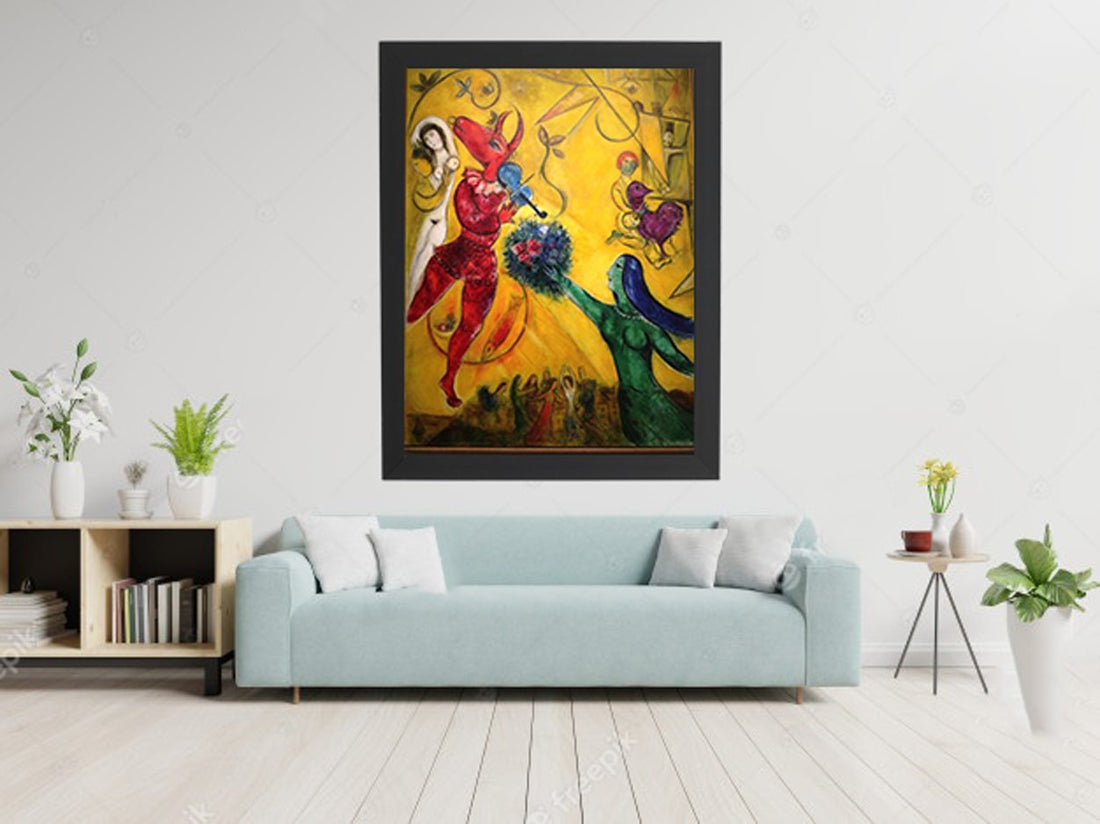 Dance Painting - Meri Deewar 3 : 4 Vertical Premium Wall Art Canvas by MeriDeewar