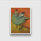 Dancers At The Barre Painting - Meri Deewar 3 : 4 Vertical Premium Wall Art Canvas by MeriDeewar
