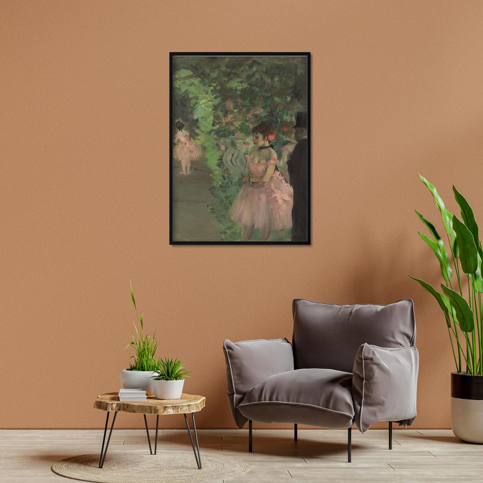 Dancers Backstage Painting - Meri Deewar 3 : 4 Vertical Premium Wall Art Canvas by MeriDeewar