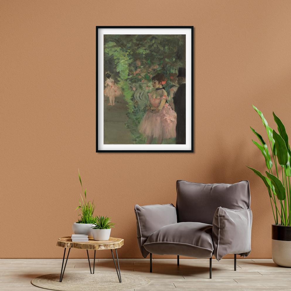 Dancers Backstage Painting - Meri Deewar 3 : 4 Vertical Premium Wall Art Canvas by MeriDeewar