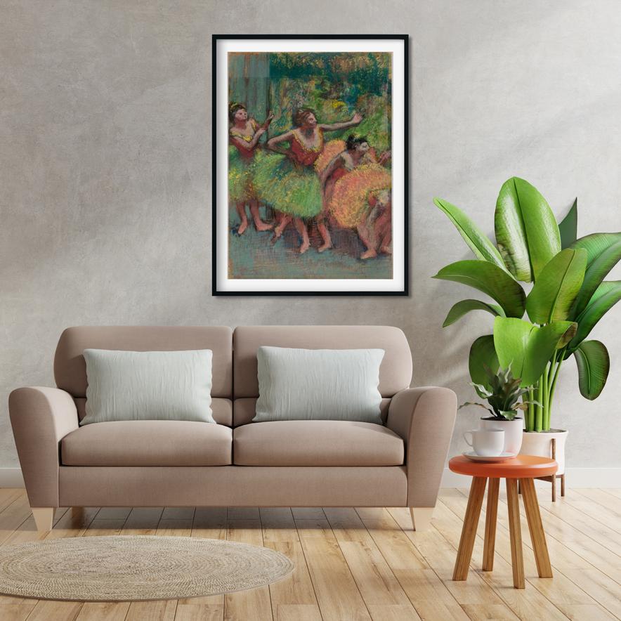 Dancers backstage peeping Painting - Meri Deewar 4 X 5.5 Vertical Premium Wall Art Canvas by MeriDeewar