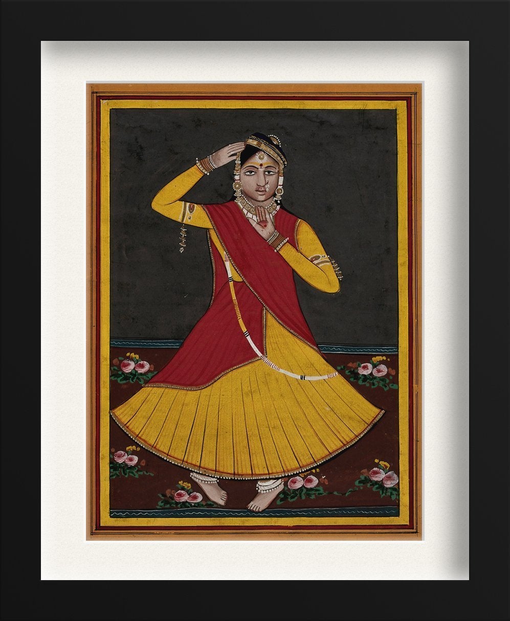 Dancing Girl Painting - Meri Deewar 2 : 3 Vertical Premium Wall Art Canvas by MeriDeewar