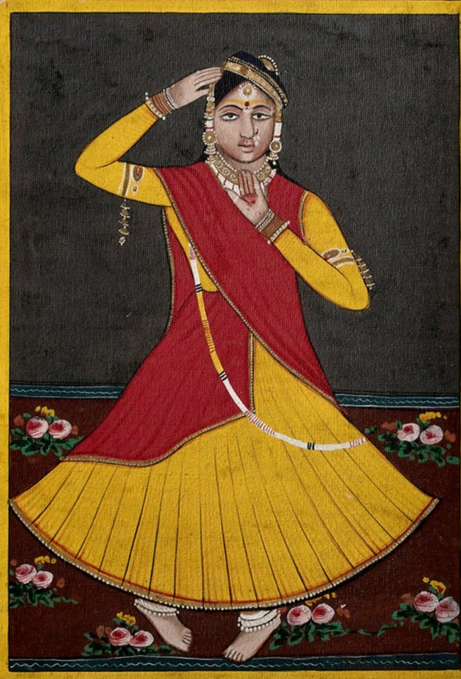 Dancing Girl Painting - Meri Deewar 2 : 3 Vertical Premium Wall Art Canvas by MeriDeewar