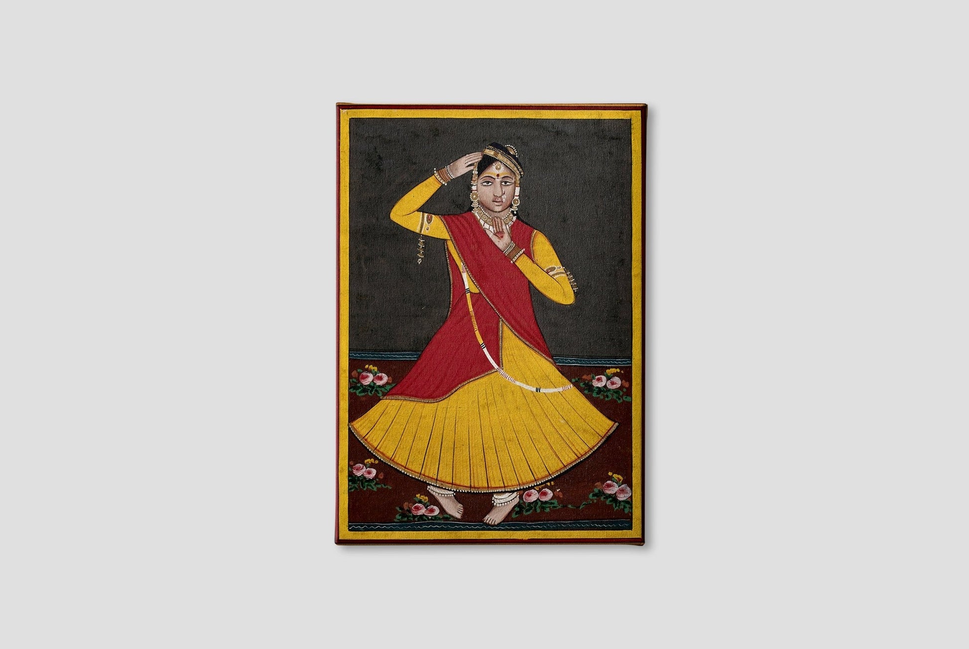 Dancing Girl Painting - Meri Deewar 2 : 3 Vertical Premium Wall Art Canvas by MeriDeewar