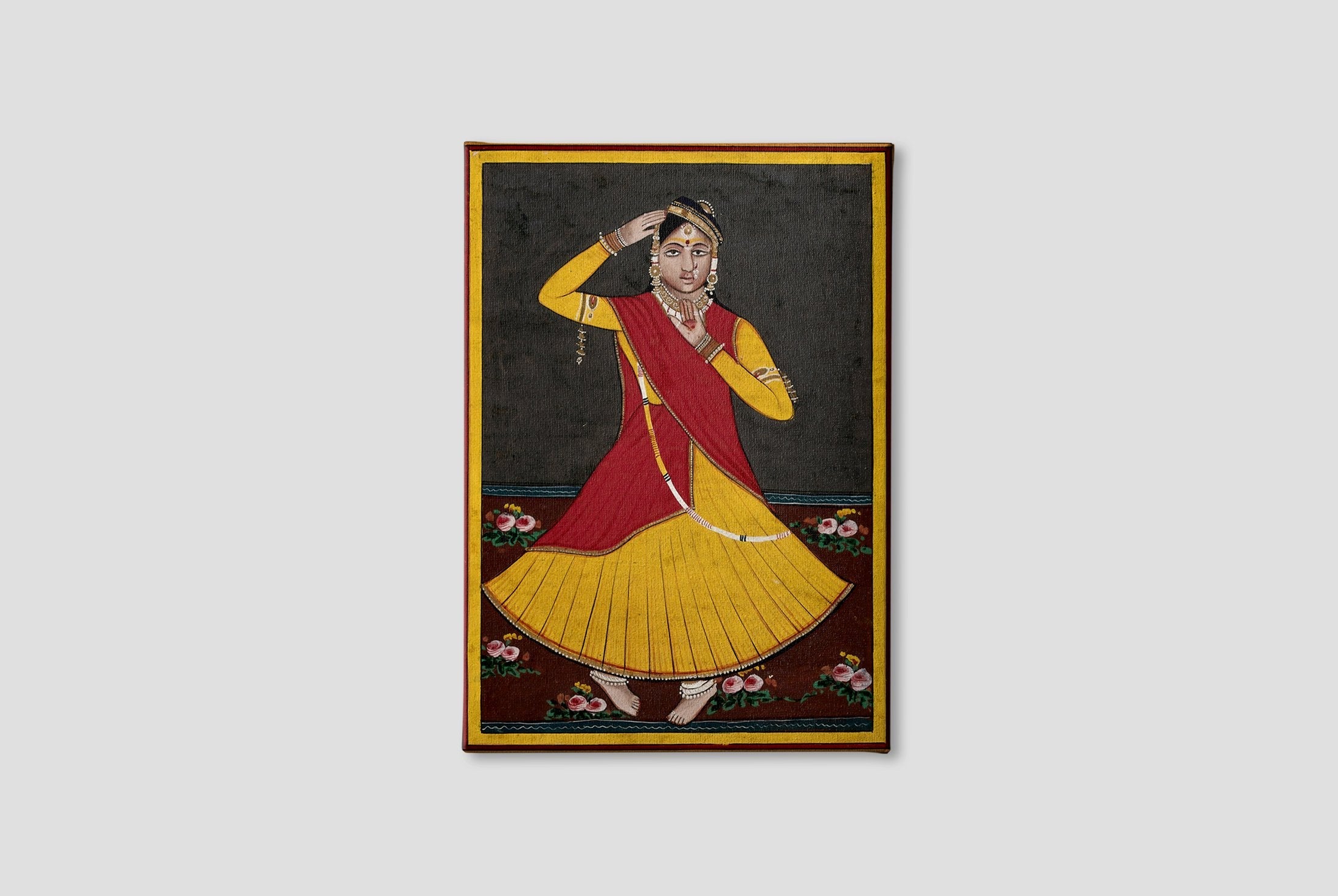Dancing Girl Painting - Meri Deewar 2 : 3 Vertical Premium Wall Art Canvas by MeriDeewar