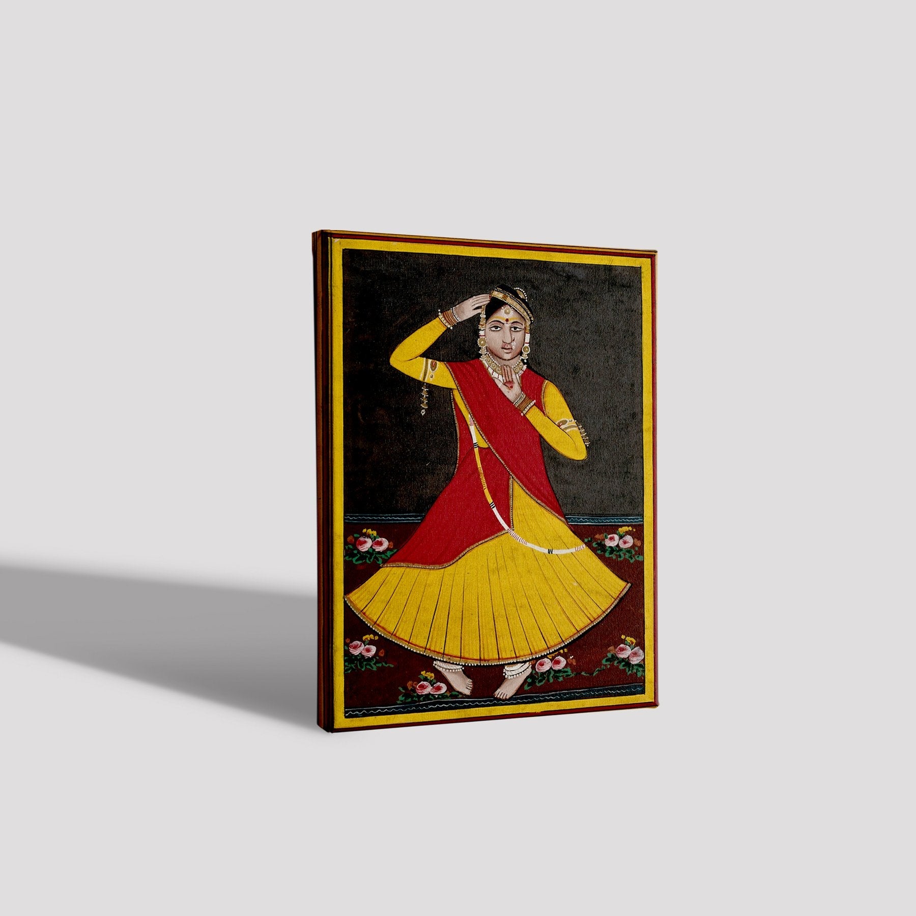 Dancing Girl Painting - Meri Deewar 2 : 3 Vertical Premium Wall Art Canvas by MeriDeewar
