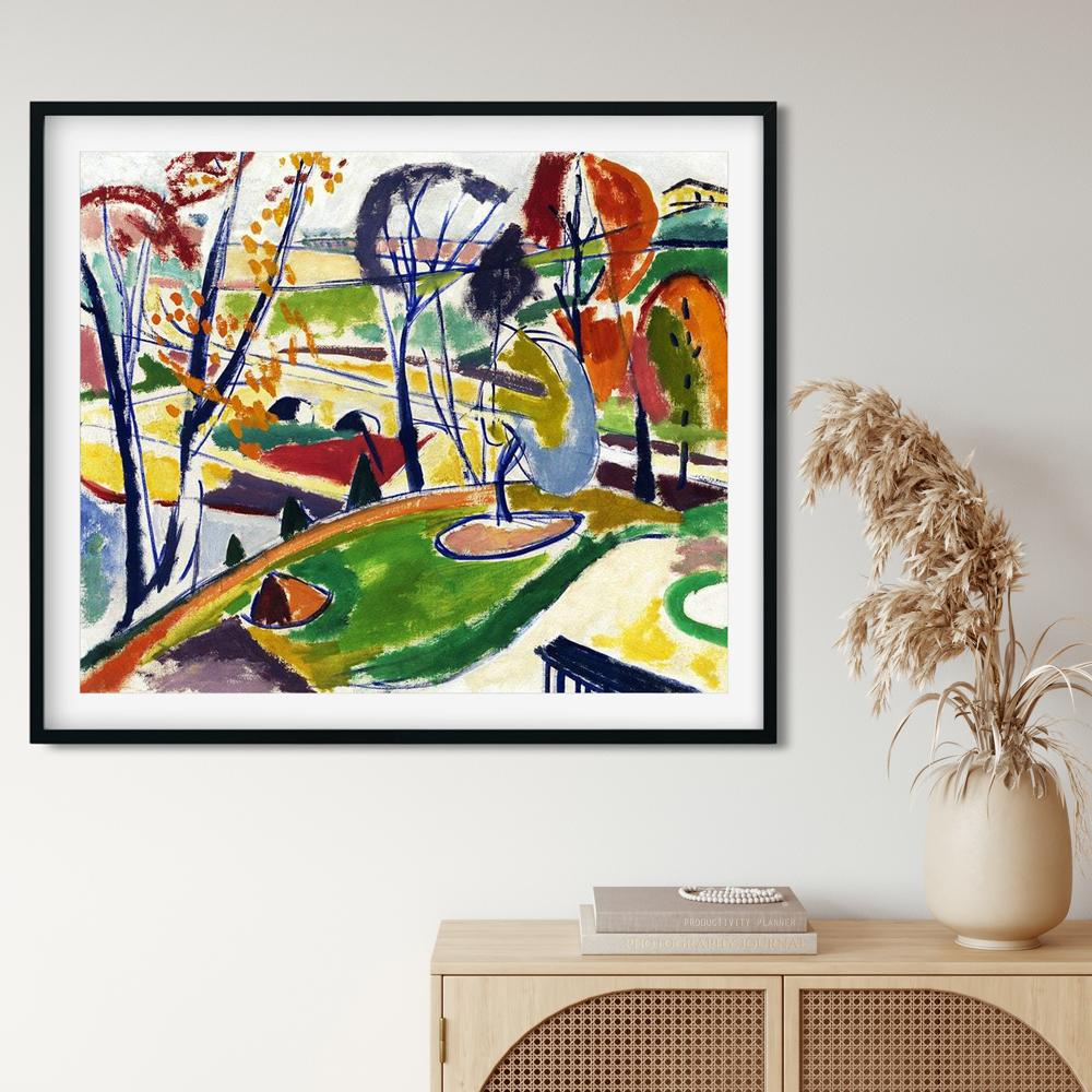 Décor Plat Henry Lyman Saÿen Painting - MeriDeewar 6 : 5 Horizontal Premium Wall Art Canvas by MeriDeewar