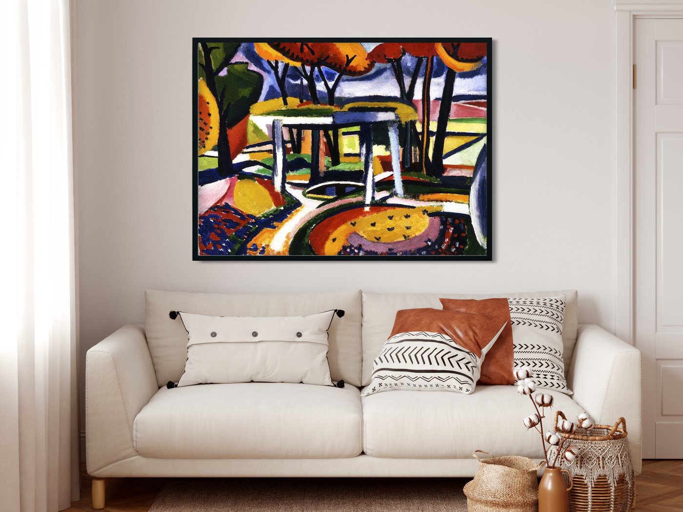 Décor Slav Henry Lyman Saÿen Painting - MeriDeewar 4 : 3 Horizontal Premium Wall Art Canvas by MeriDeewar