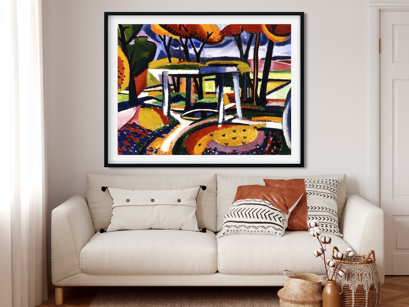 Décor Slav Henry Lyman Saÿen Painting - MeriDeewar 4 : 3 Horizontal Premium Wall Art Canvas by MeriDeewar