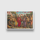 Devotees-of-Krishna-and-followers-of-Sri-Caitanya Painting - Meri Deewar 3 : 2 Horizontal Premium Wall Art Canvas by MeriDeewar