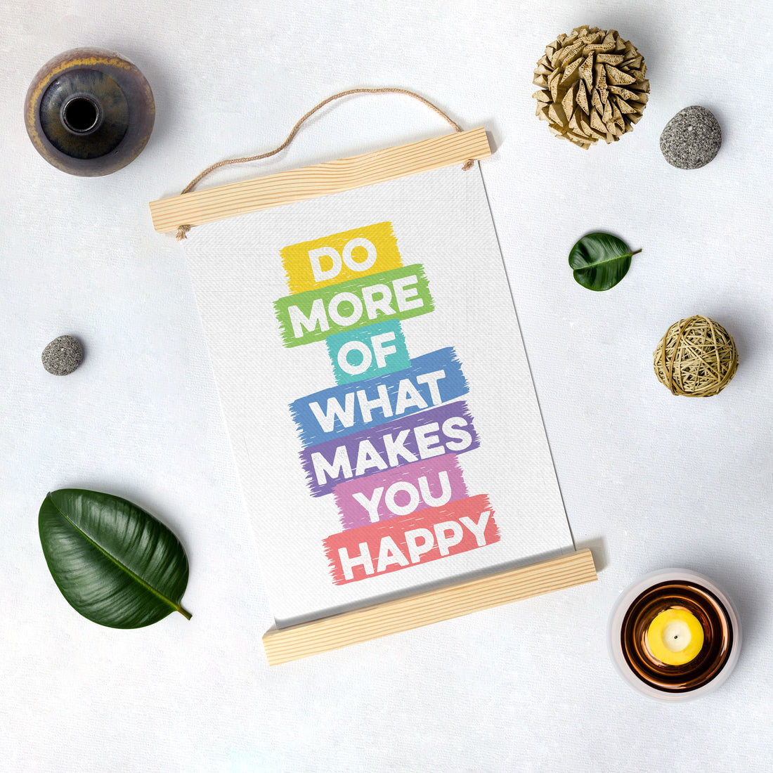 Do more Poster Canvas Hanging Canvas Premium Wall Art Canvas by MeriDeewar