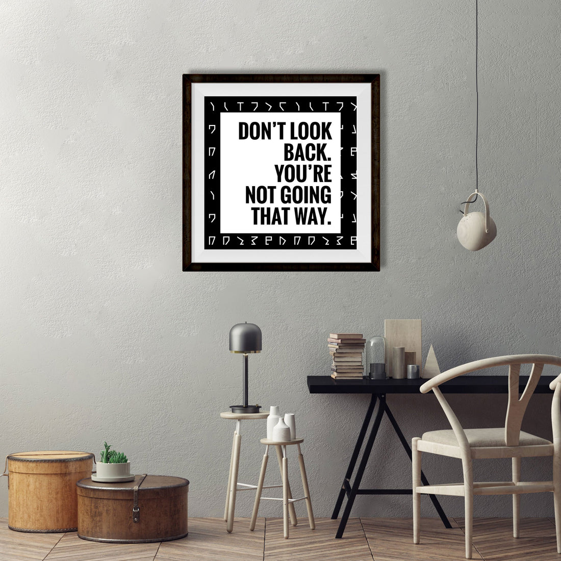 Don't look back Poster Poster A3 / Poster Premium Wall Art Canvas by MeriDeewar