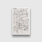 Drawing Knotted in the Manner of a Ne - Meri Deewar 2 : 3 Vertical Premium Wall Art Canvas by MeriDeewar