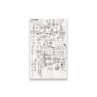 Drawing Knotted in the Manner of a Ne - Meri Deewar 2 : 3 Vertical Premium Wall Art Canvas by MeriDeewar