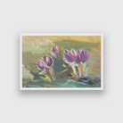 Dream Purple Grass Painting 3 : 2 Horizontal Premium Wall Art Canvas by MeriDeewar