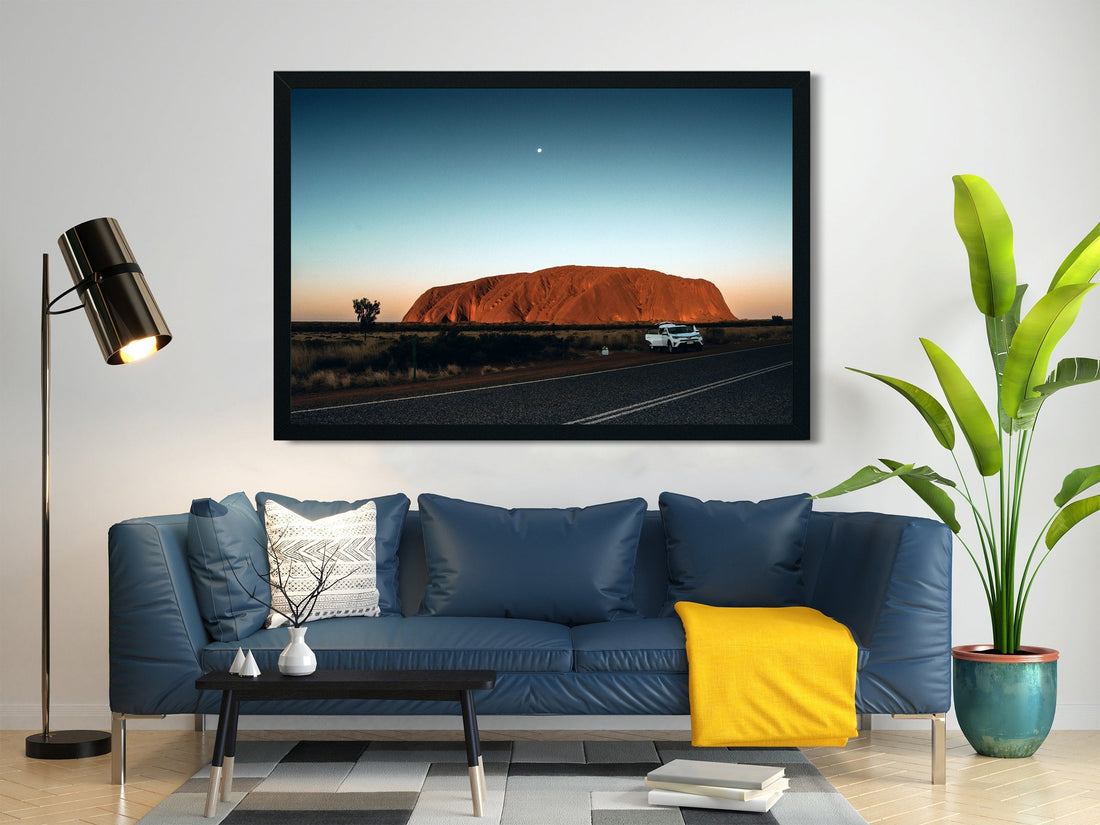 Driving on the Californian open road Painting - Meri Deewar 3 : 2 Horizontal Premium Wall Art Canvas by MeriDeewar