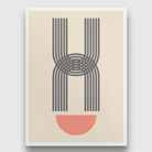 Dual Geometric Painting 3 : 4.2 Vertical Premium Wall Art Canvas by MeriDeewar