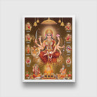 Durga Mata Painting 3 : 4 Vertical Premium Wall Art Canvas by MeriDeewar