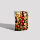 Durga slaying the Buffalo Demon. 2 Painting - Meri Deewar 3 : 4 Vertical Premium Wall Art Canvas by MeriDeewar