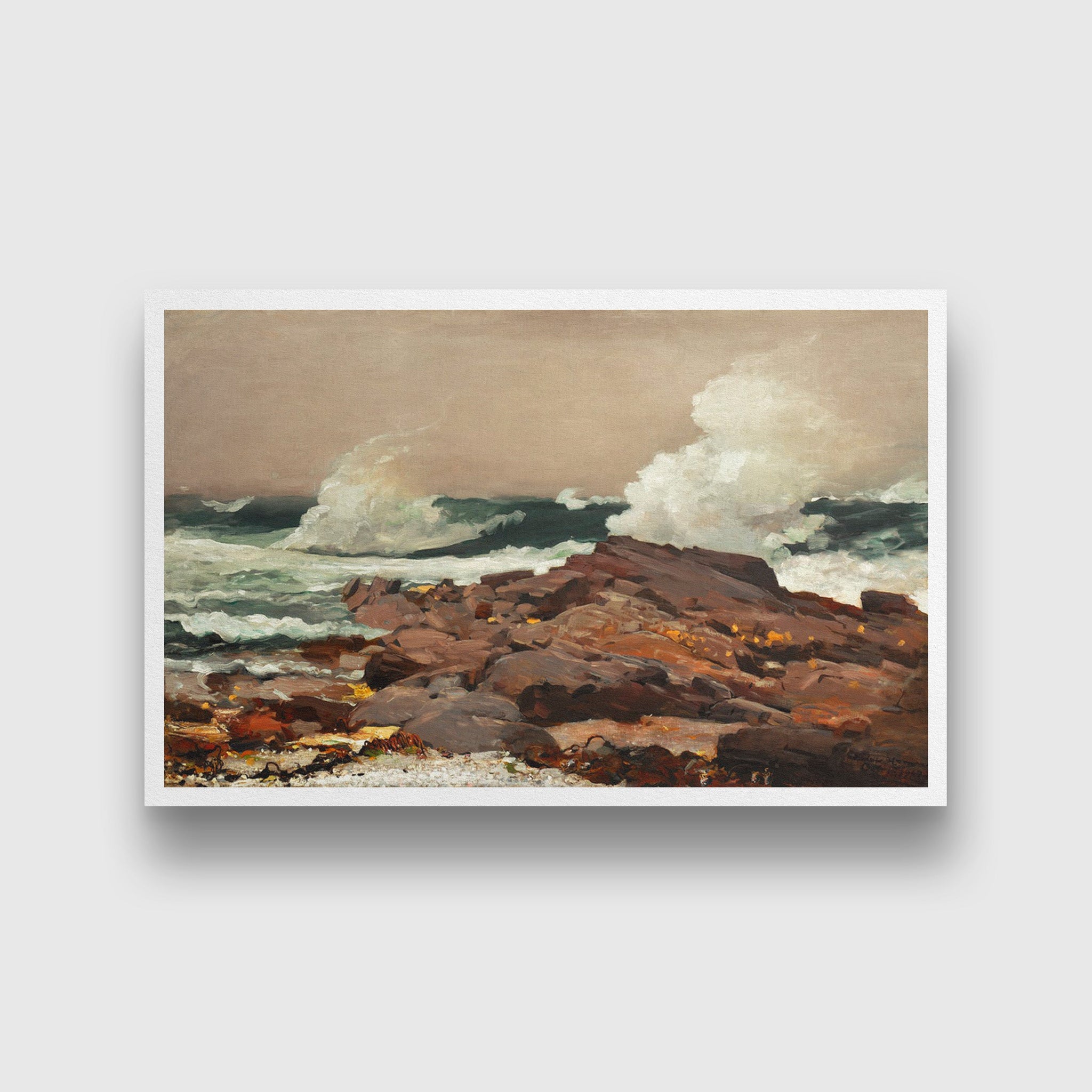 Eastern Point painting - Meri Deewar 3 : 2 Horizontal Premium Wall Art Canvas by MeriDeewar