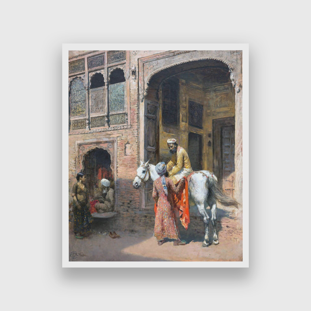 Edwin Lord Weeks Cashmere Painting 4 :5 Vertical Premium Wall Art Canvas by MeriDeewar