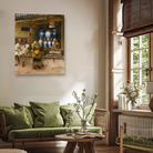 Edwin Lord Weeks Perfumer's Shop Bombay Painting 5 : 6 Vertical Premium Wall Art Canvas by MeriDeewar