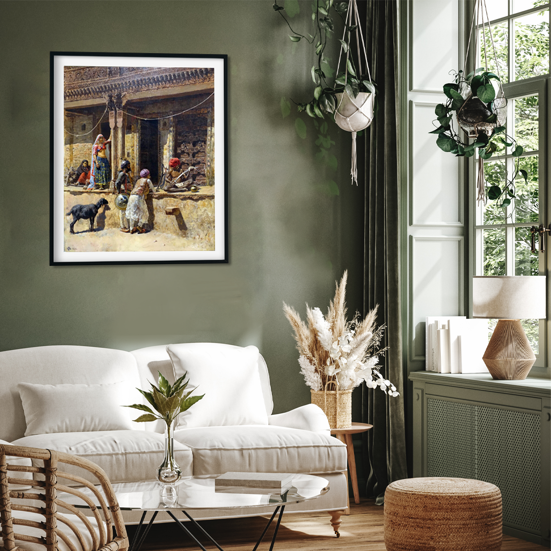 Edwin Lord Weeks the Soldier of the Rajah Painting 3 : 4 Vertical Premium Wall Art Canvas by MeriDeewar
