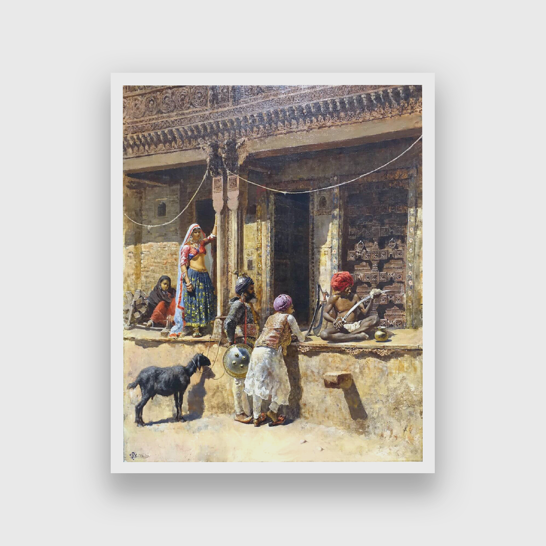 Edwin Lord Weeks the Soldier of the Rajah Painting 3 : 4 Vertical Premium Wall Art Canvas by MeriDeewar