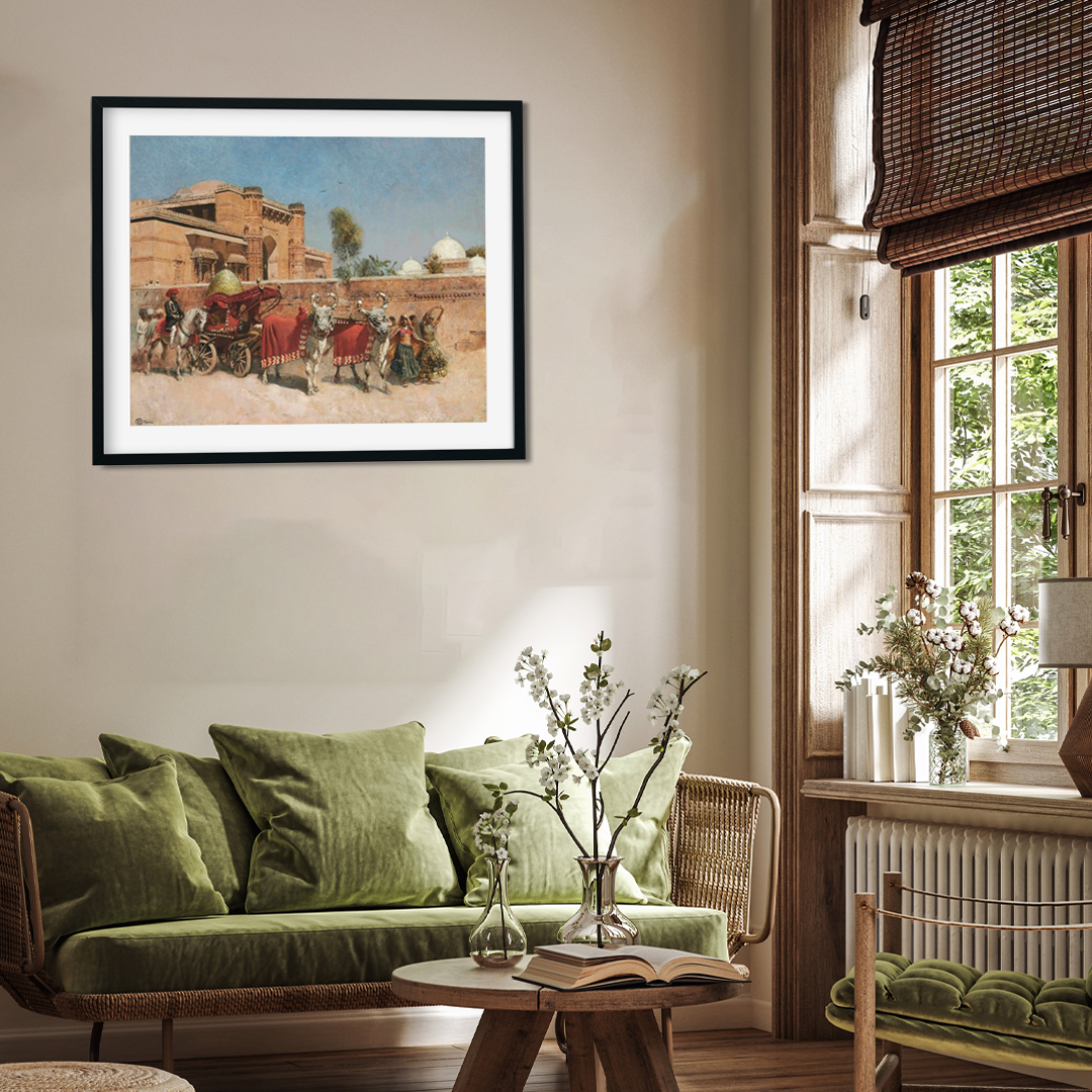 Edwin Lord Weeks Wedding Procession Before a Palace Painting 5 : 4 Horizontal Premium Wall Art Canvas by MeriDeewar