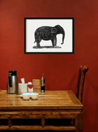 Elephant drawing Painting 3 : 2 Horizontal Premium Wall Art Canvas by MeriDeewar