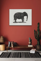 Elephant drawing Painting 3 : 2 Horizontal Premium Wall Art Canvas by MeriDeewar