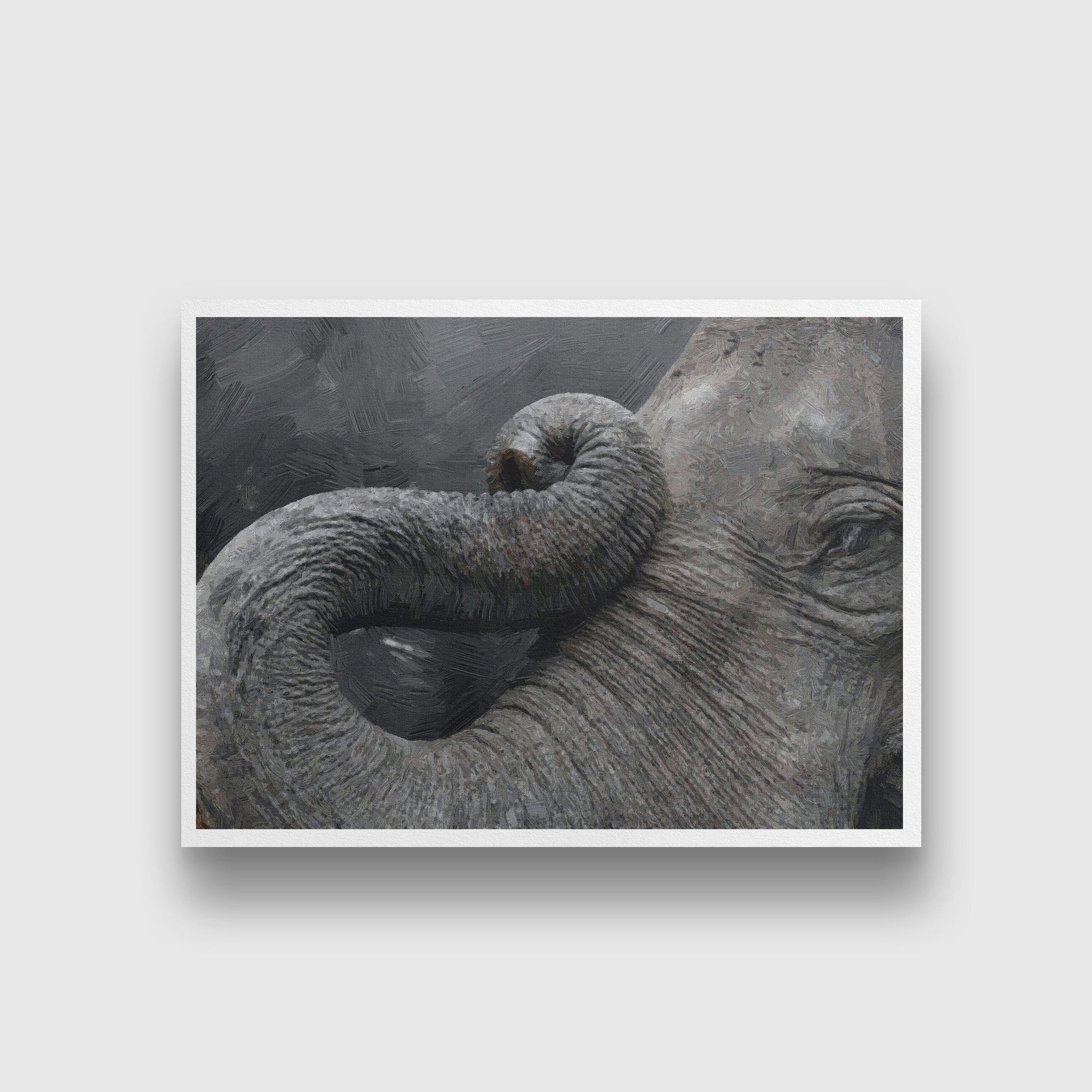 Elephant Eye painting - Meri Deewar 3 : 2 Horizontal Premium Wall Art Canvas by MeriDeewar