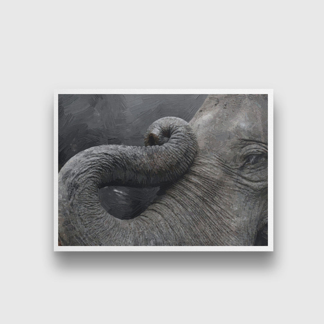 Elephant Eye painting - Meri Deewar 3 : 2 Horizontal Premium Wall Art Canvas by MeriDeewar