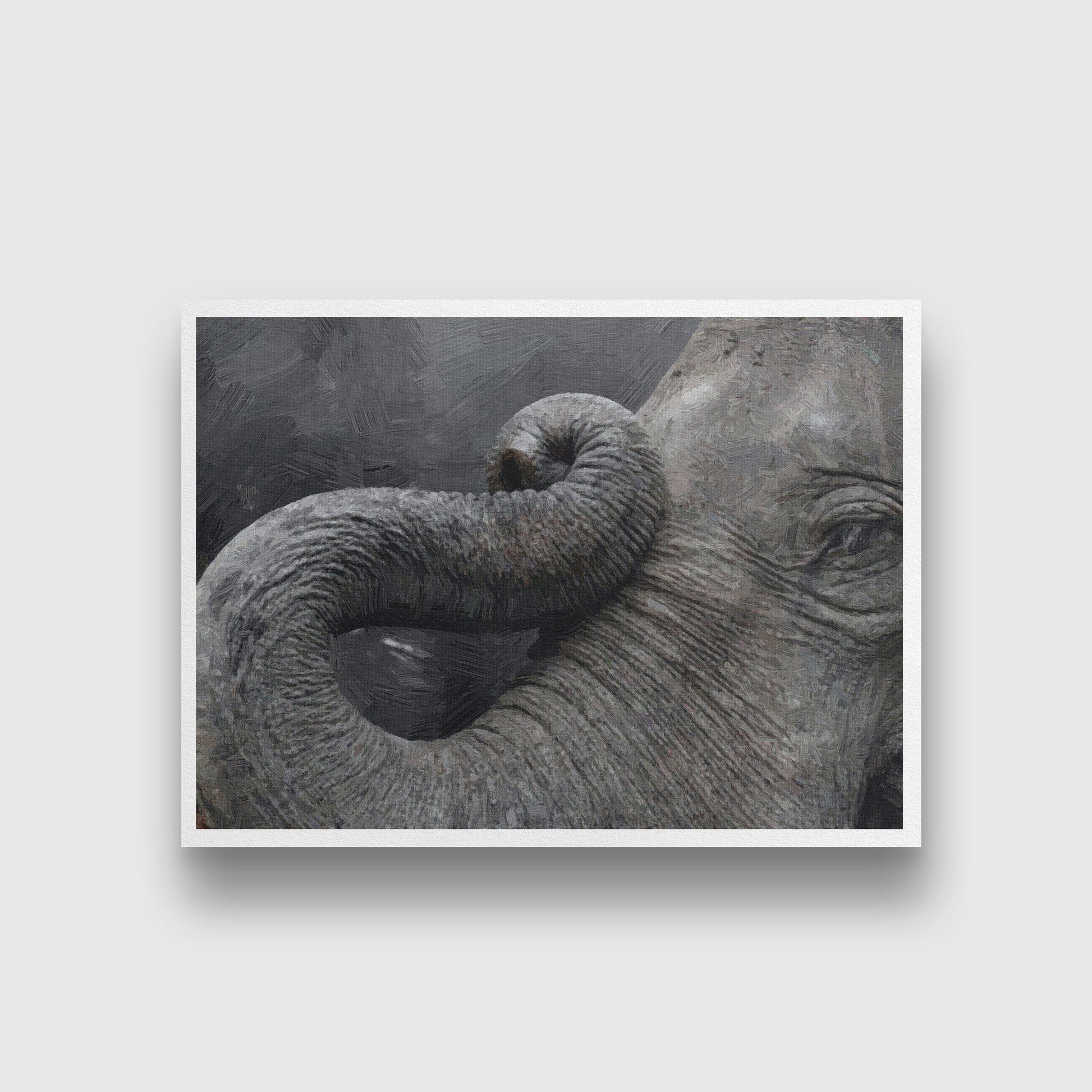 Elephant Eye painting - Meri Deewar 3 : 2 Horizontal Premium Wall Art Canvas by MeriDeewar