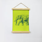Elephant Forest Hanging Canvas Painting - Meri Deewar Hanging Canvas Premium Wall Art Canvas by MeriDeewar