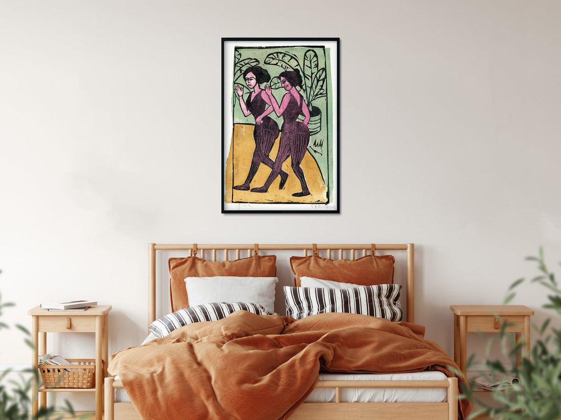 English Step Dancers Painting - MeriDeewar 2 : 3 Vertical Premium Wall Art Canvas by MeriDeewar