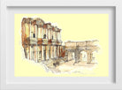 Ephesus Illustration Painting - Meri Deewar 3 : 2 Horizontal Premium Wall Art Canvas by MeriDeewar