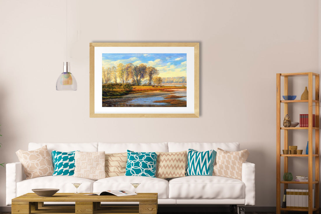Evening Light Painting - Meri Deewar 3 : 2 Horizontal Premium Wall Art Canvas by MeriDeewar