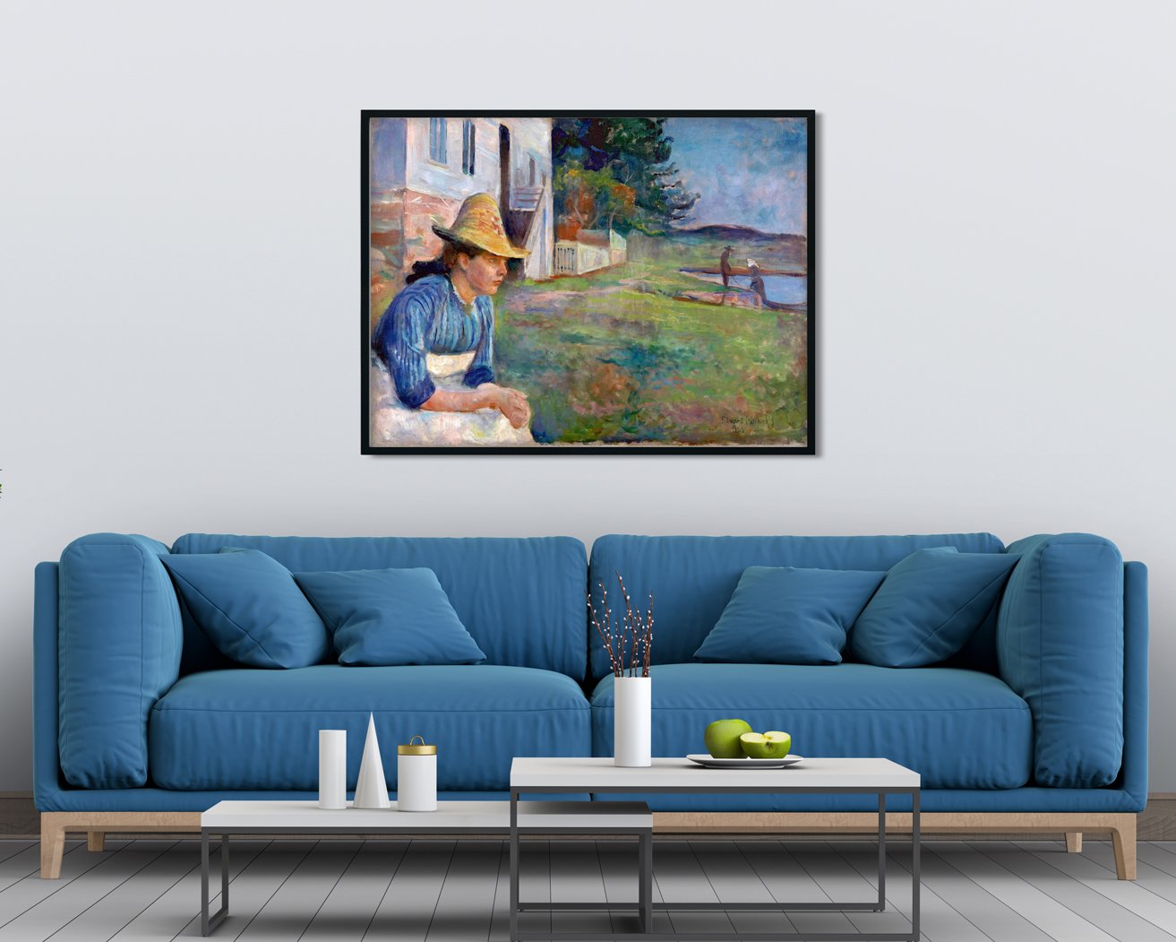 Evening Painting - Meri Deewar 4 : 3 Horizontal Premium Wall Art Canvas by MeriDeewar