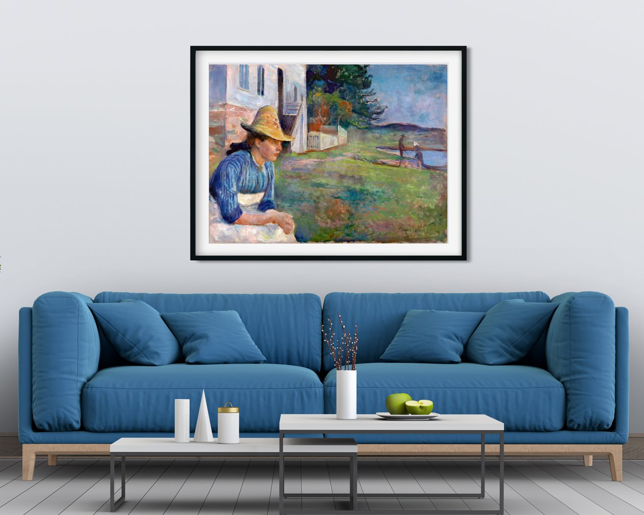 Evening Painting - Meri Deewar 4 : 3 Horizontal Premium Wall Art Canvas by MeriDeewar