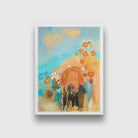 Evocation of Roussel 3 : 4 Vertical Premium Wall Art Canvas by MeriDeewar
