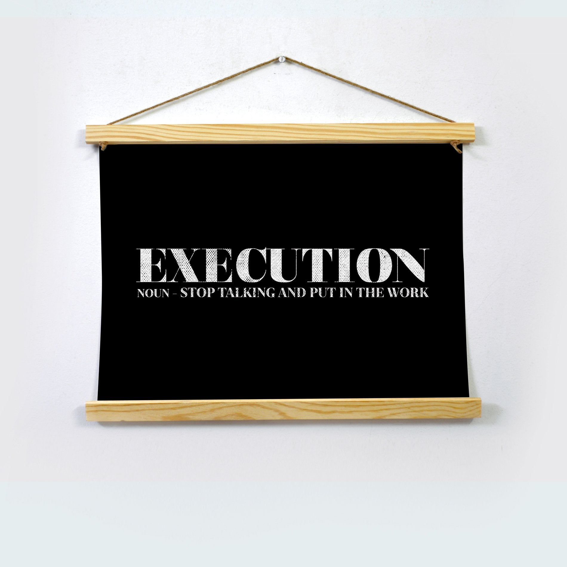 Execution Poster Hanging Canvas Hanging Canvas Premium Wall Art Canvas by MeriDeewar