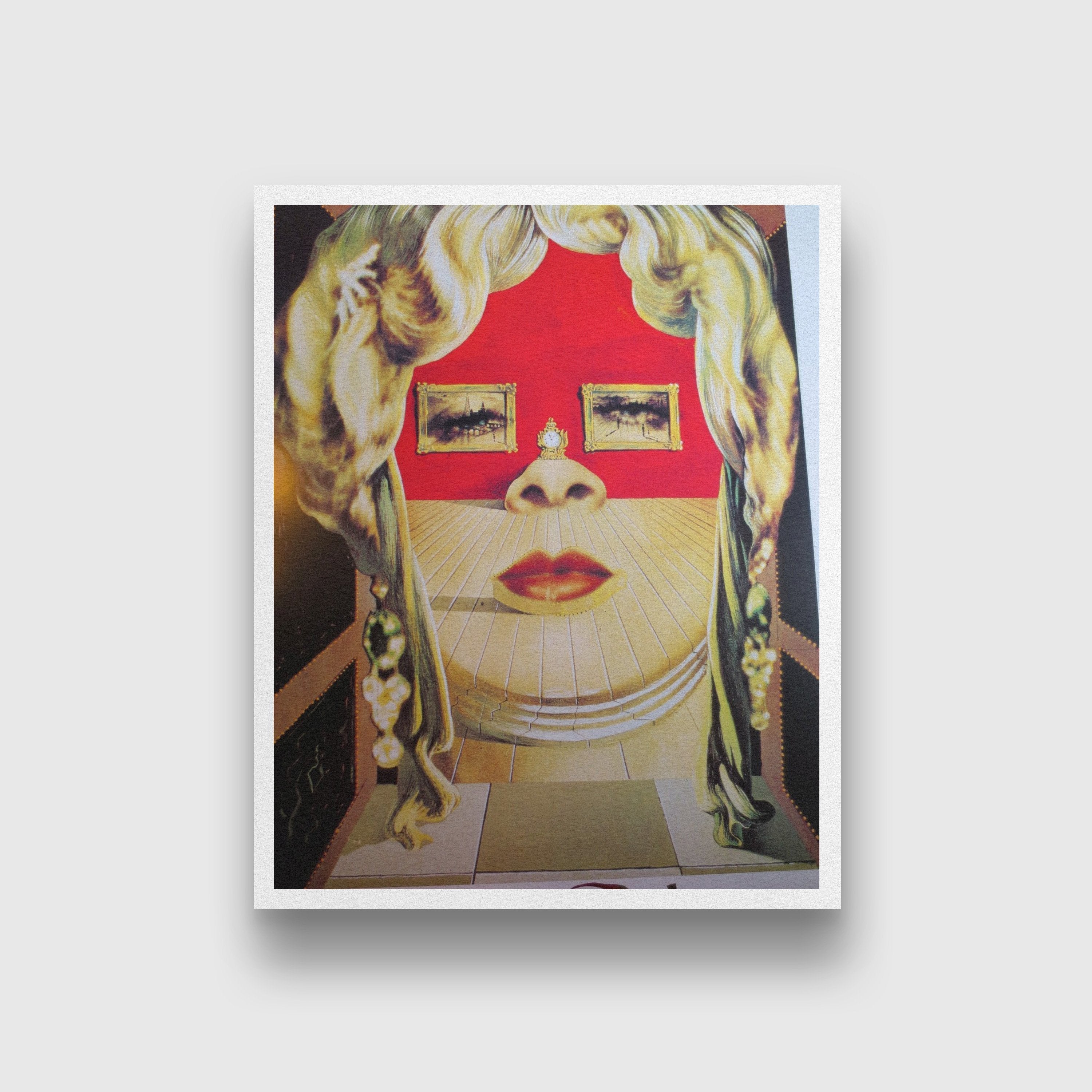 Face of Mae West Painting - Meri Deewar 4 :5 Vertical Premium Wall Art Canvas by MeriDeewar